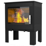 Poêle à bois fonte 8.7kw noir odélya – FR9016140B – Supra