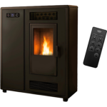 Poêle à granulés Air Slim Astral 12,2 kW Noir Sannover