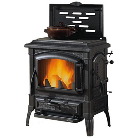 Poêle à bois 7.7kw fonte émaillée noir – ISETTACCLEAN – Nordica Extraflame