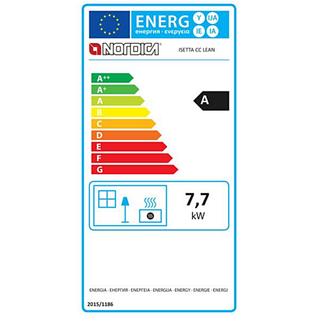 Poêle à bois 7.7kw fonte émaillée noir – ISETTACCLEAN – Nordica Extraflame – Image 3