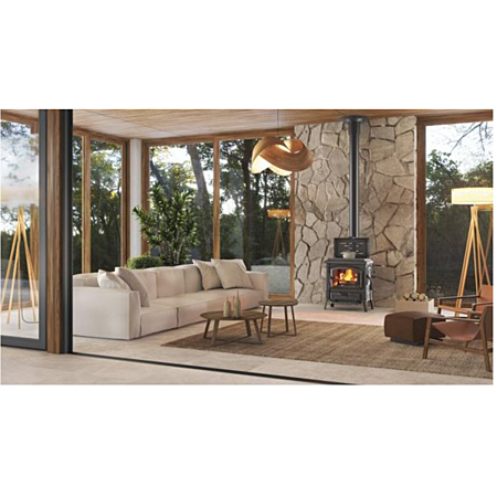 Poêle à bois 7.7kw fonte émaillée noir – ISETTACCLEAN – Nordica Extraflame – Image 2