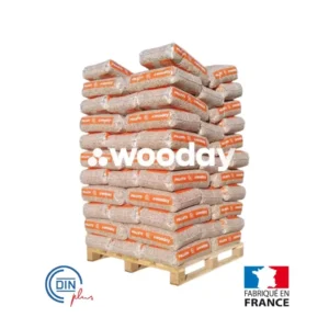 Pellet Wooday – Palette de 65 sacs de 15 kg