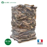 Bois de chauffage – 25 cm – ballot sur palette – 2 m3