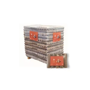 Bois Densifié Premium – 96 paquets de 5 bûches – Palette environ 925kgs